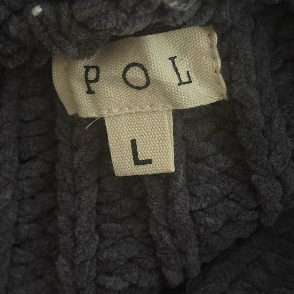 NWOT POL "A New Leaf" Colorblock Knit Hoodie Size Large - Picture 5 of 6